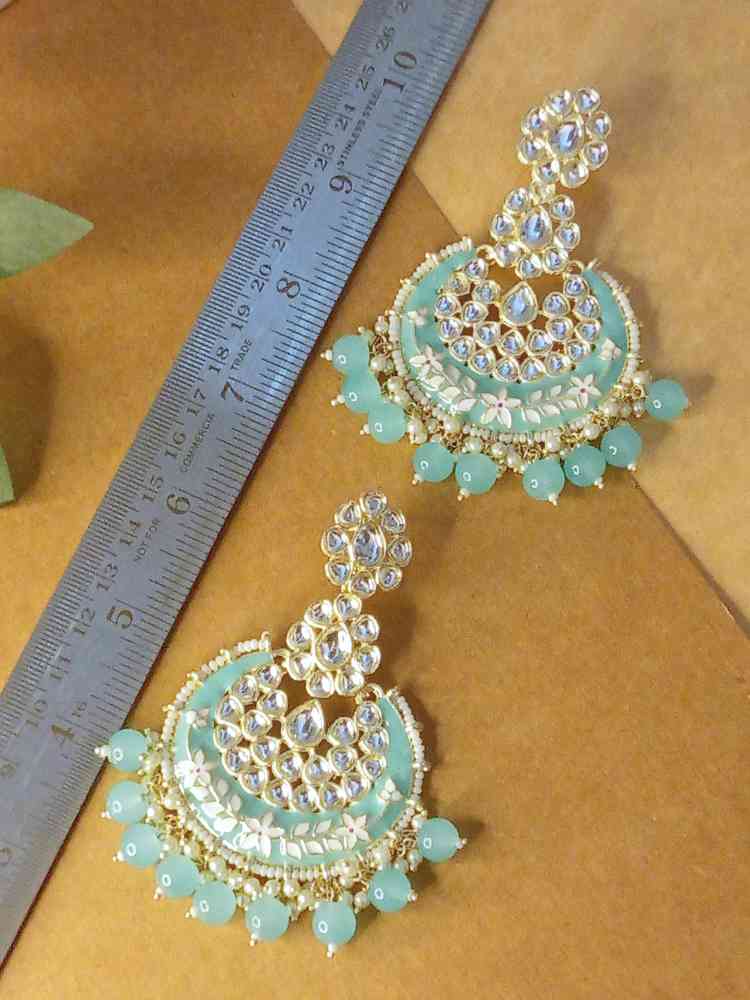 HUSNAA BLUE CHANDBALI DANGLERS