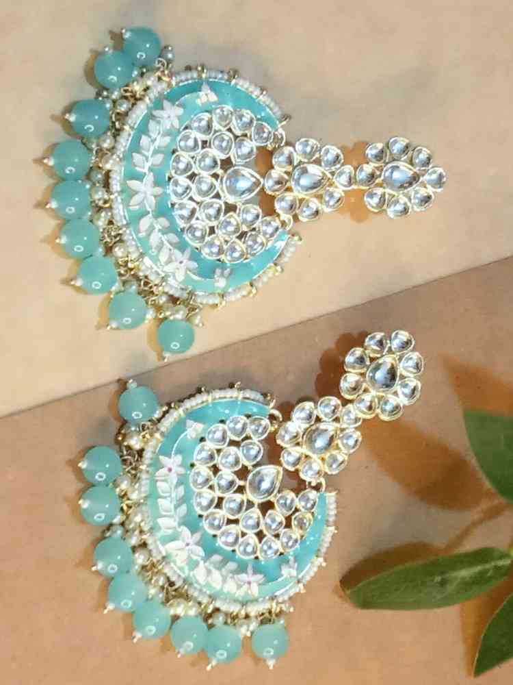 HUSNAA BLUE CHANDBALI DANGLERS