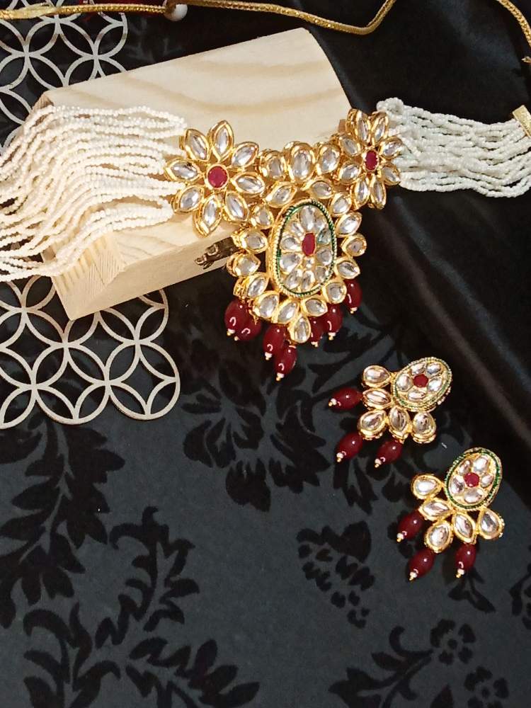 KHYAATI RED JEWELLERY SET