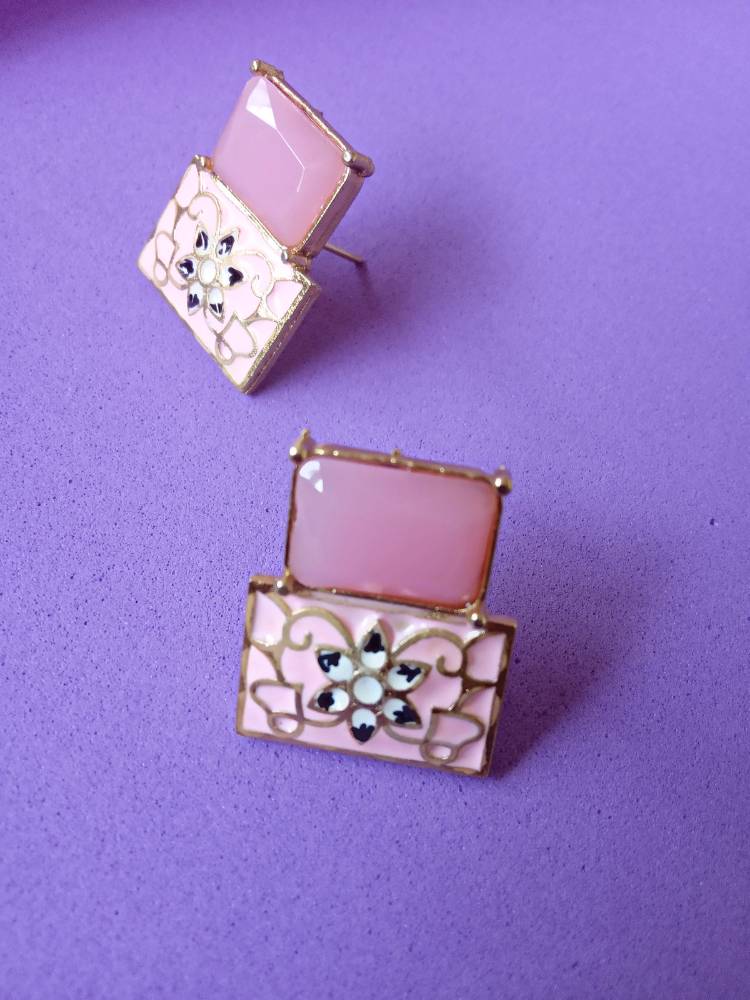 BLOSSOM PINK MINI STUDS