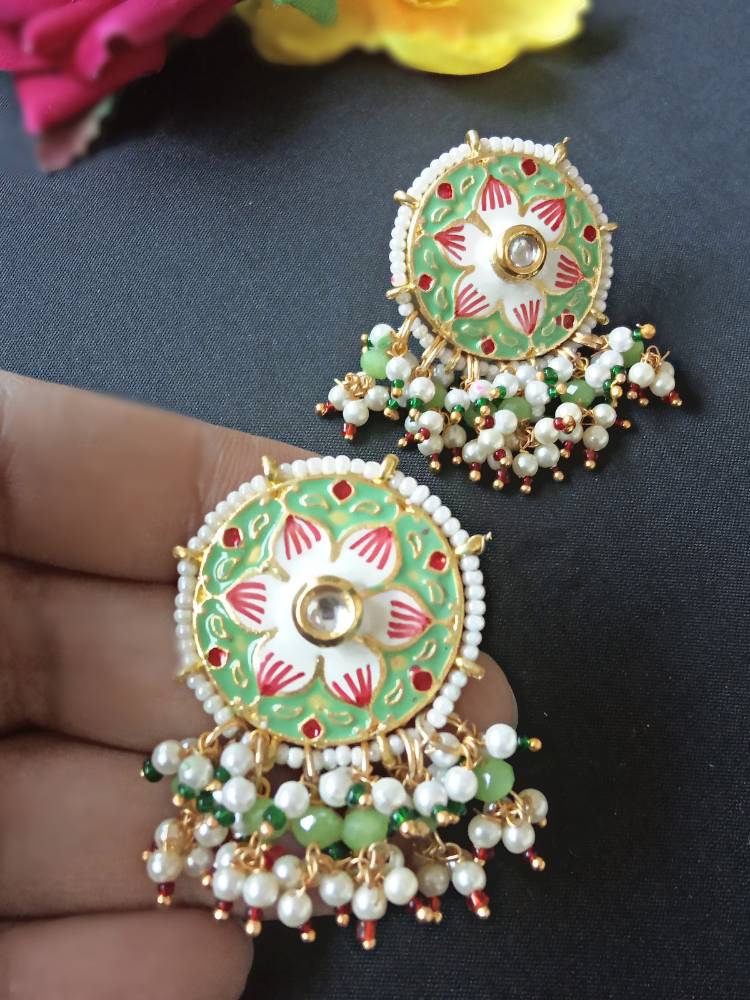 RUKMINI GREEN STUDS