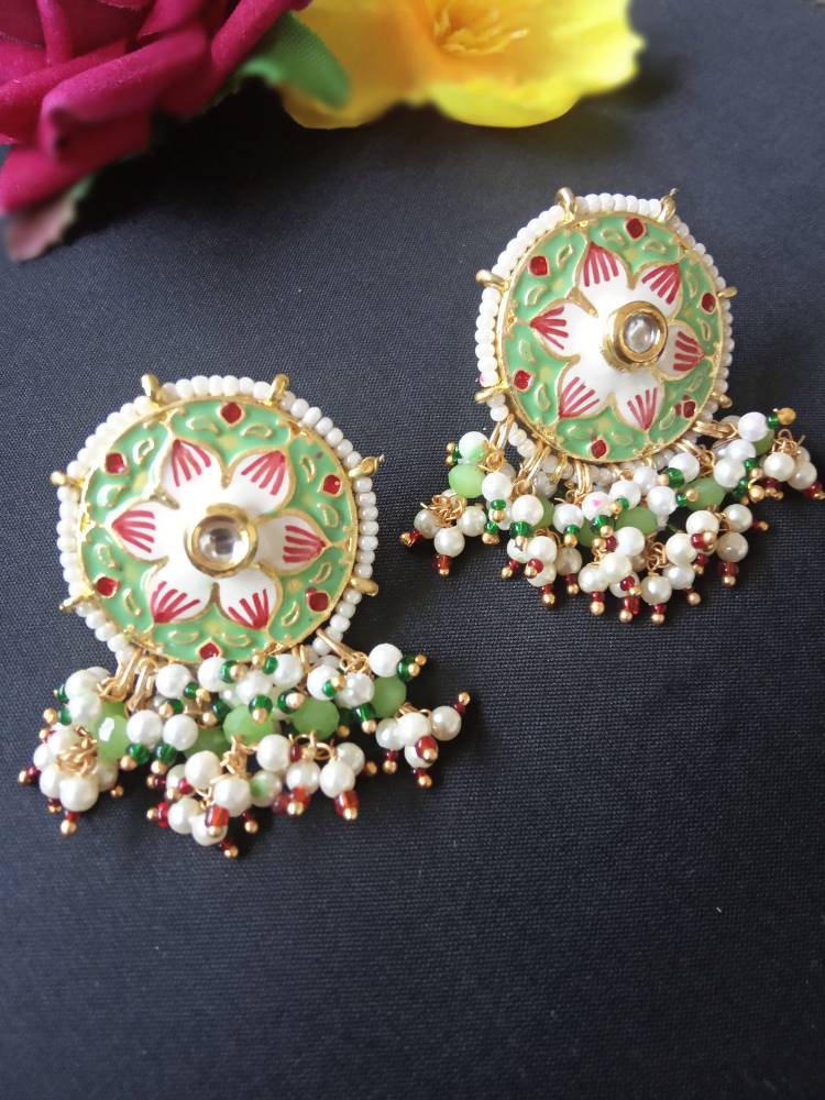 RUKMINI GREEN STUDS