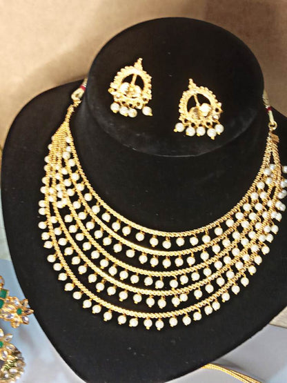 GRISHMA GOLDEN JEWELLERY SET
