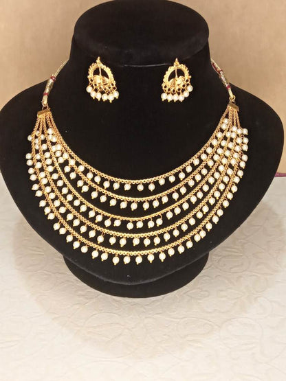 GRISHMA GOLDEN JEWELLERY SET