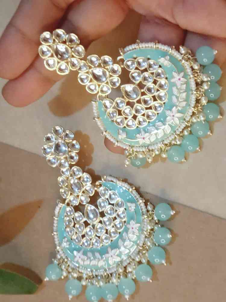 HUSNAA BLUE CHANDBALI DANGLERS