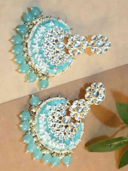 HUSNAA BLUE CHANDBALI DANGLERS
