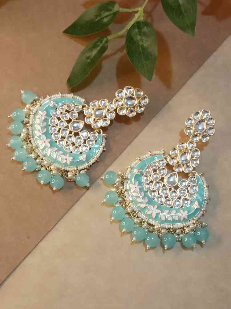 HUSNAA BLUE CHANDBALI DANGLERS