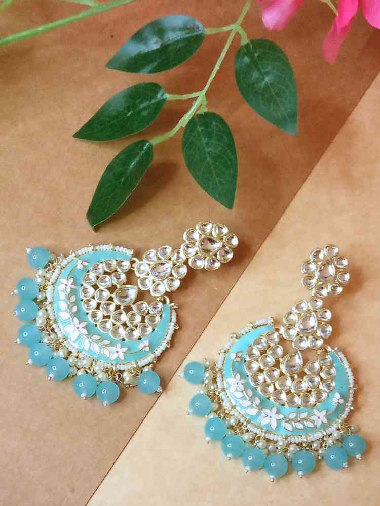 HUSNAA BLUE CHANDBALI DANGLERS