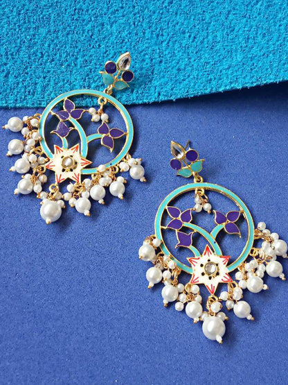 BAHAARAA FIROZI BLUE DANGLERS