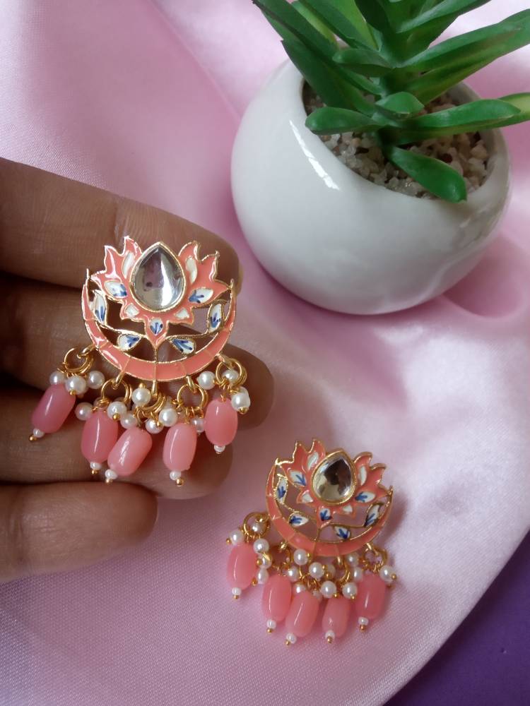 CHAITAALI PEACH STUDS