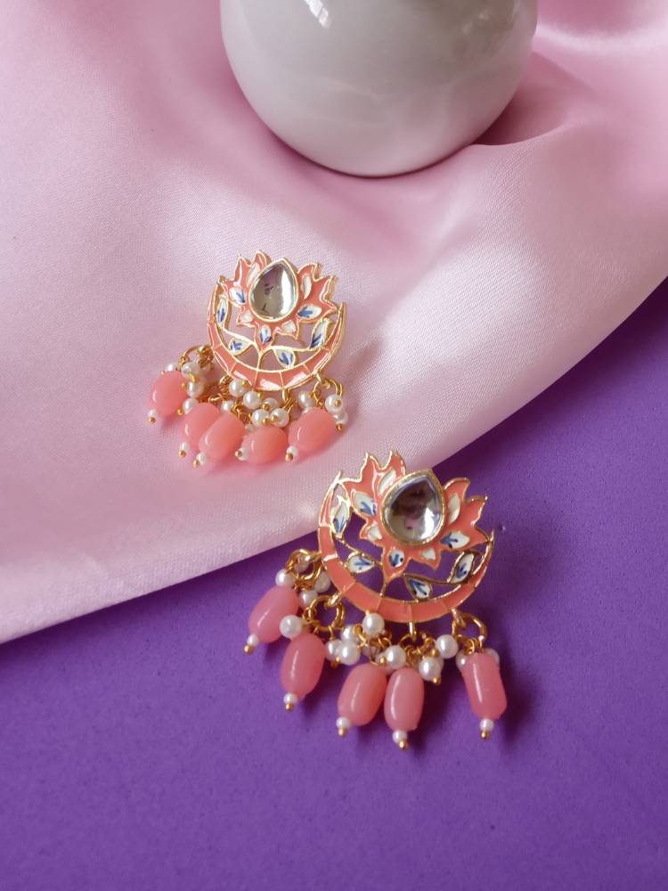 CHAITAALI PEACH STUDS