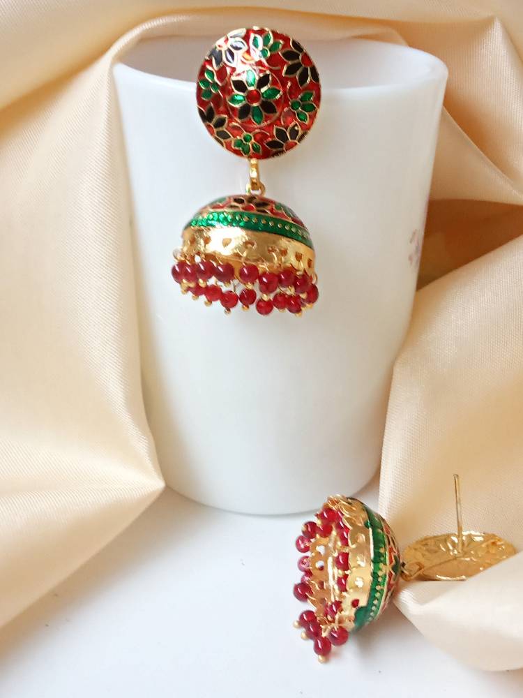 SUSHMA RED JHUMKAS