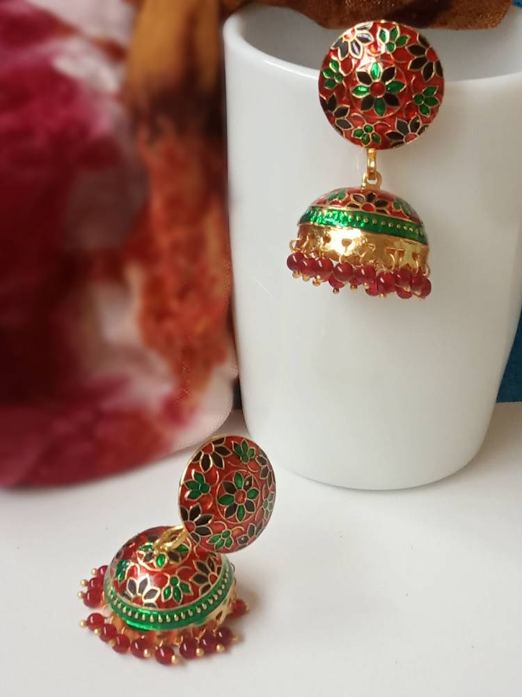 SUSHMA RED JHUMKAS