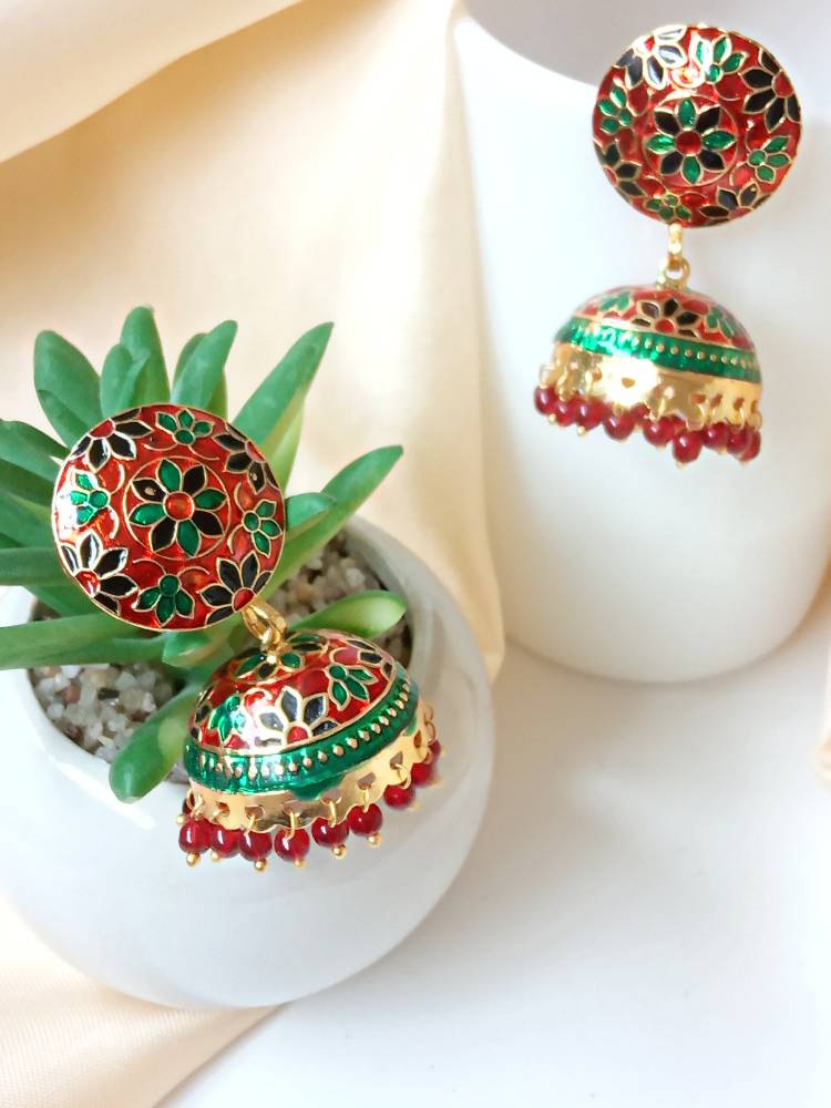 SUSHMA RED JHUMKAS