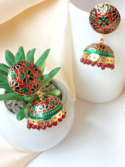 SUSHMA RED JHUMKAS