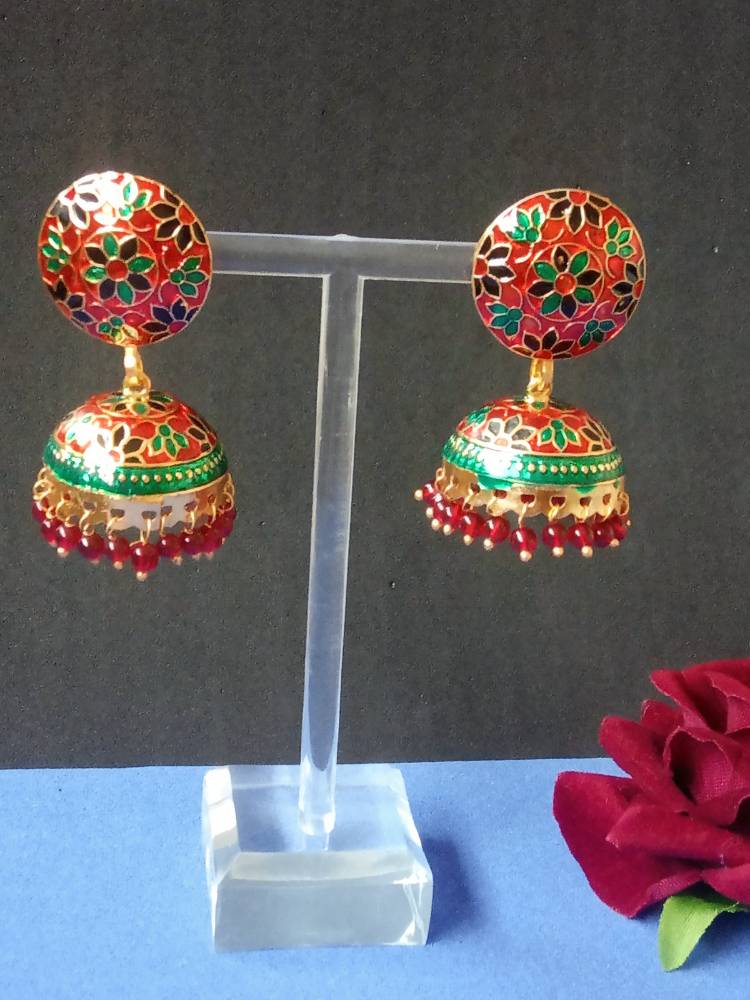SUSHMA RED JHUMKAS